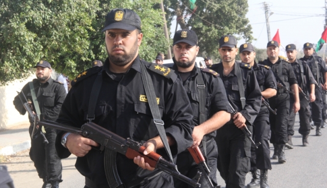 داخلية غزة تجري مناورة