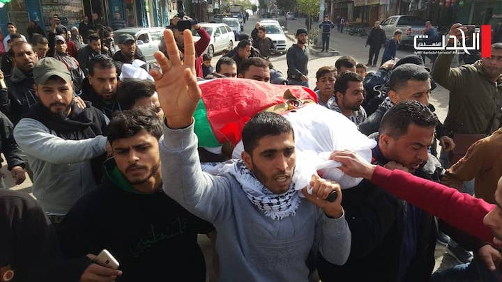 غزة تشيع جثمان الشهيدة أمل الترامسي
