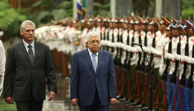 كوبا تؤيد إقامة دولة فلسطينية والرئيس يدعو أمريكا اللاتينية عدم نقل سفاراتها إلى القدس
