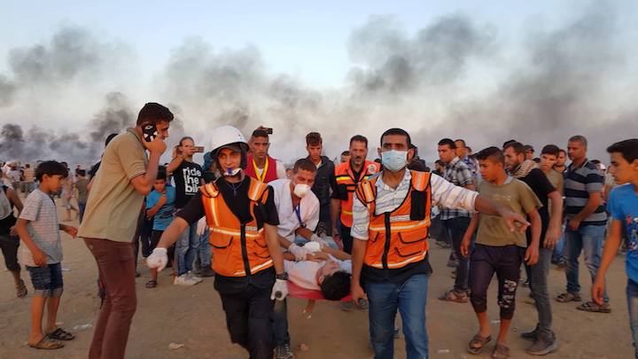 استشهاد 6 مواطنين واصابة 112 برصاص الاحتلال شرق قطاع غزة
