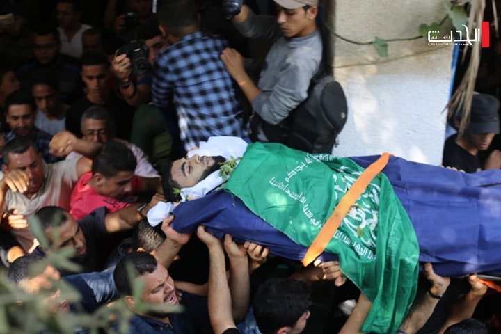 غزة تشيع 7 شهداء ارتقوا برصاص الاحتلال آمس
