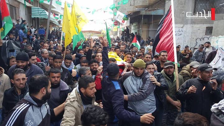 غزة: تشييع جثمان الشهيد