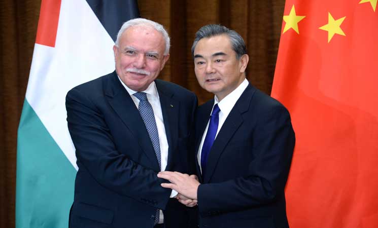 الصين تدعم قيام دولة فلسطينية على مبدأ حل الدولتين
