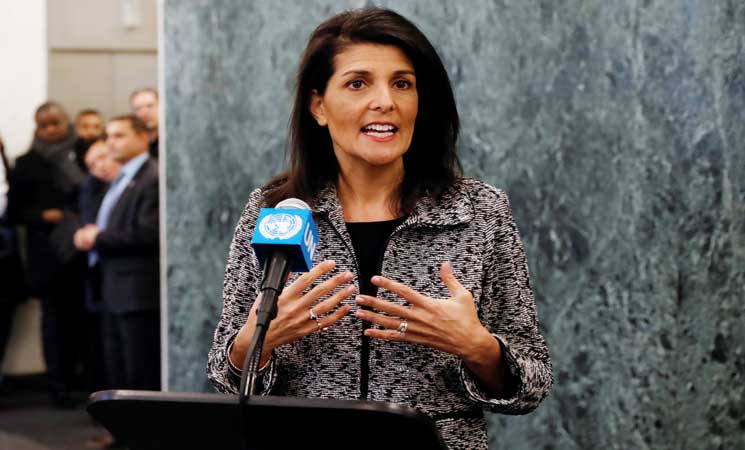 السفيرة الأميركية بالأمم المتحدة: إيران تكشف وجهها الحقيقي بعلاقاتها مع حماس 