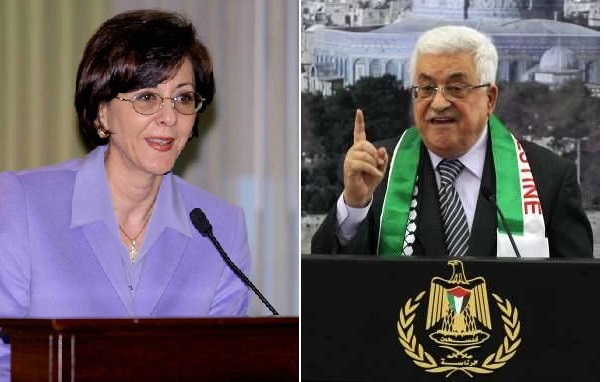 الرئيس محمود عباس يقلد ريما خلف أعلى وسام فلسطيني