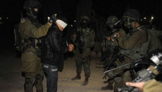 الاحتلال يعتقل 9 مواطنين في محافظات جنوب الضفة