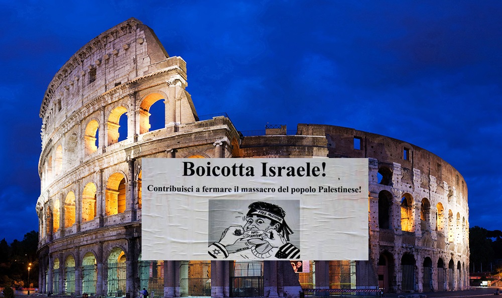 ملصقات بالعاصمة الإيطالية تدعو لمقاطعة التجار اليهود
