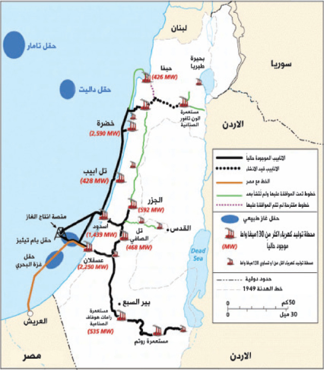 إسرائيل تنشر خريطة