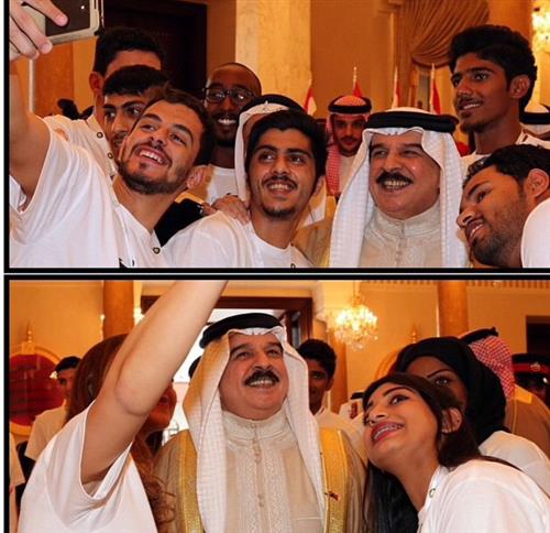 سيلفي صور ملك البحرين تجتاح مواقع التواصل الاجتماعي