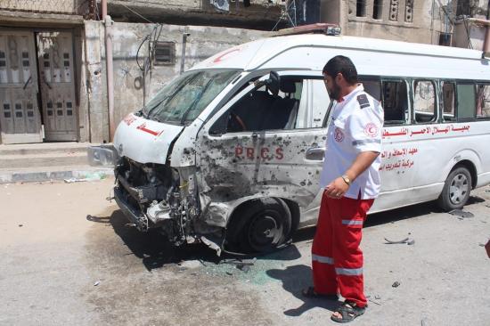 19  شهيداً من الطواقم الطبية واستهداف 35 سيارة إسعاف في غزة