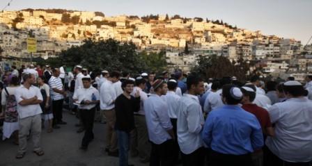 تجمع كبير للمستوطنين