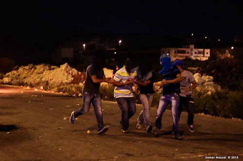 إصابة شاب بالمطاط واعتقال آخر في النبي صالح

