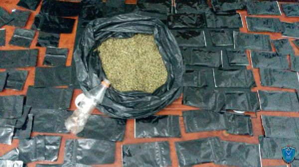 نابلس: الشرطة تضبط نحو نصف كيلو غرام من المواد المخدرة