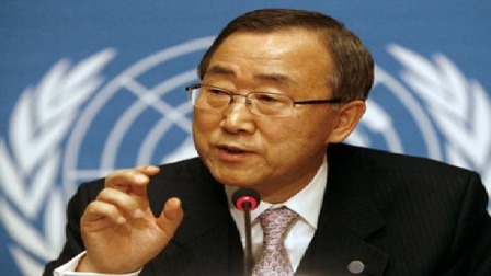  كي مون يطالب اسرائيل