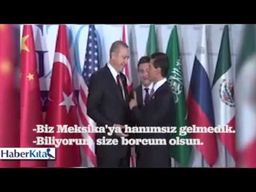  أردوغان يعاتب رئيس المكسيك بسبب زوجته “فيديو”
