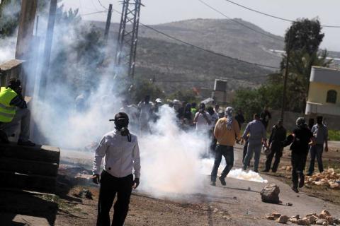 إصابة شاب بعيار معدني في مواجهات مع الاحتلال شمال بيت لحم
