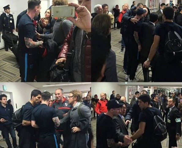مشجع أرجنتيني يسب ميسي ويبصق عليه في مطار طوكيو