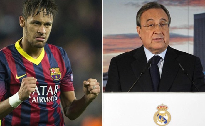 رئيس ريال مدريد يتربص بنيمار لخطفه من برشلونة