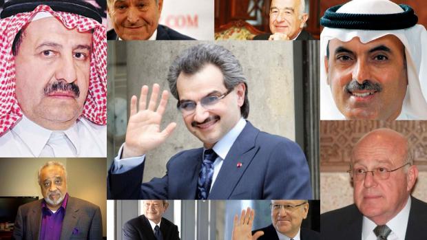 10 أثرياء عرب حققوا ثروات خيالية في 2015