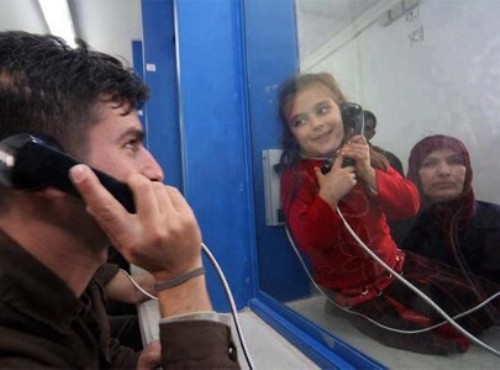 73 من أهالي أسرى غزة يزورون أبنائهم المعتقلين في 