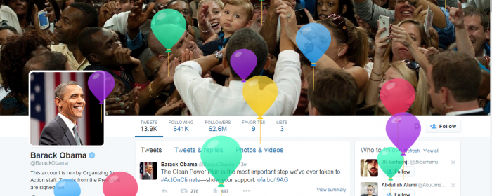 تويتر يحتفل بعيد ميلاد أوباما