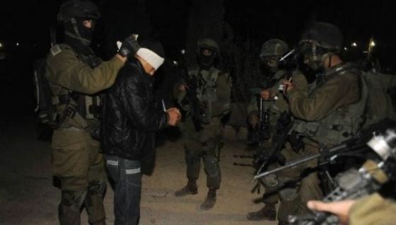 الاحتلال يعتقل (12) مواطناً من الضفة