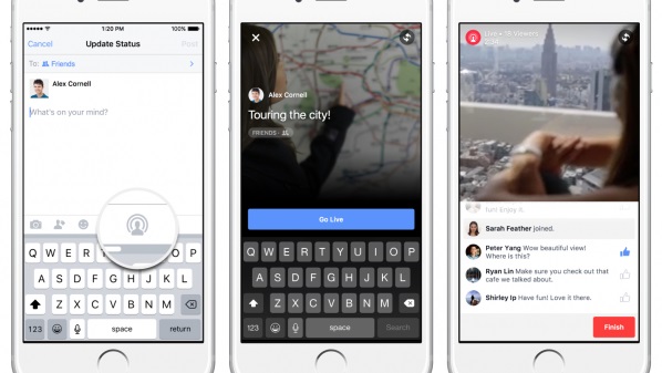 فيسبوك تبدأ بإتاحة ميزة “الفيديو الحي” لعموم مستخدمي آيفون