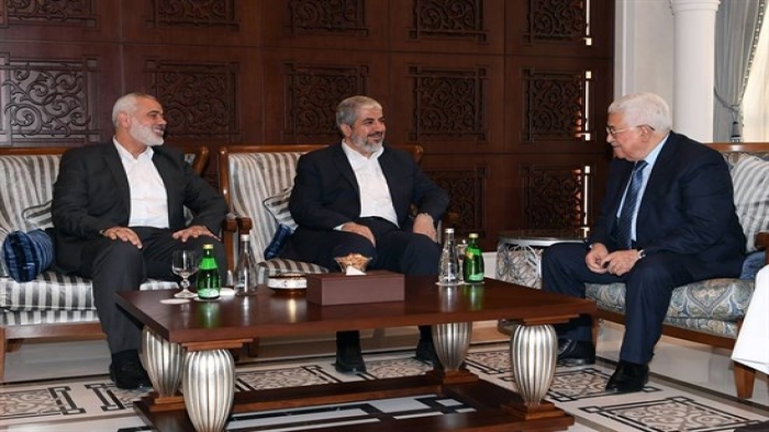 بحضور مشعل وهنية.. الرئيس عباس: يجب تحقيق المصالحة وإزالة أسباب الانقسام