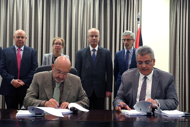 سلطة المياه توقع اتفاقية استكمال مشروع محطة معالجة المياه العادمة لشمال غزة