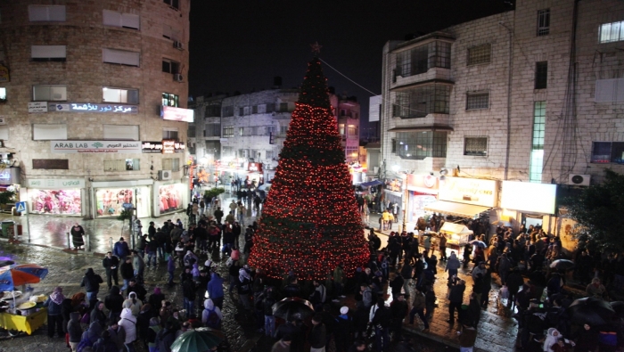 رام الله تضيء شجرة الميلاد يوم الأحد المقبل