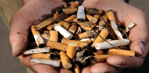 تدوير أعقاب السجائر إلى مواد بلاستيكية
