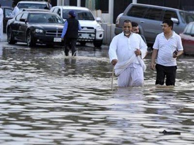 أمطار غزيرة وبرَد