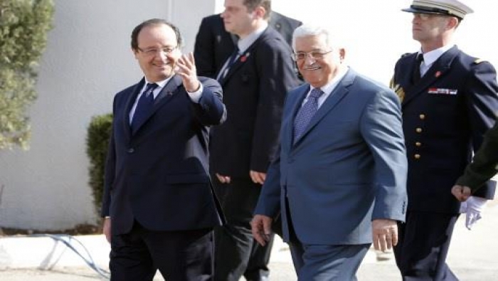 لقاء بين الرئيس عباس و نظيره الفرنسي لمناقشة فكرة عقد مؤتمر دولي للسلام