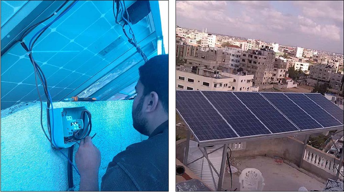 في العدد 63| الطاقة الشمسية حل آمن لأزمة الكهرباء المتفاقمة في غزة
