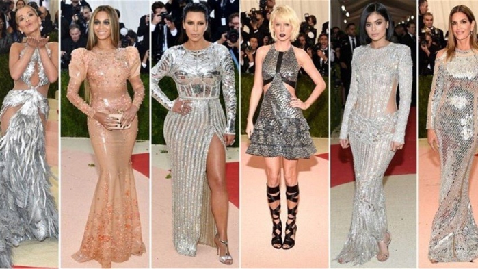 بالصوّر: نجمات هوليوود بإطلالات معدنيّة في Met Gala 2016