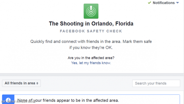 بسبب حادث أورلاندو.. فيسبوك يفعل خاصية 