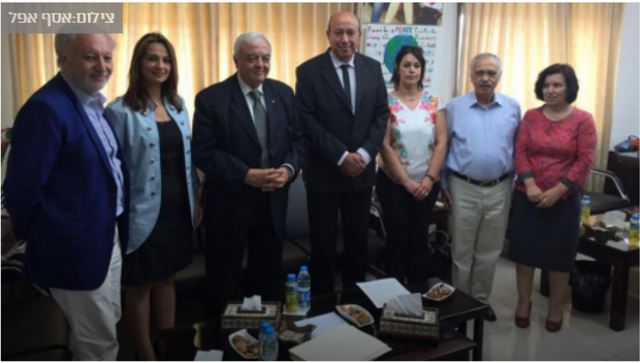 لقاء بين أعضاء كنيست ومسؤولين فلسطينيين في رام الله
