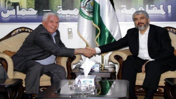 الأحمد يبحث مع مشعل المصالحة والمشاركة في اللجنة التحضيرية للمجلس الوطني