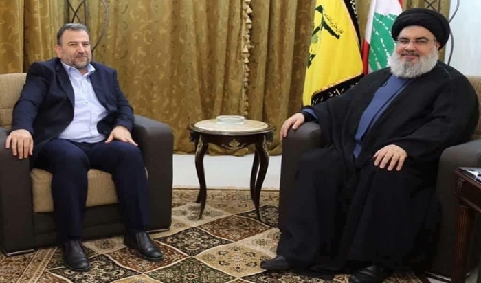 نصر الله يلتقي العاروري في بيروت لـ