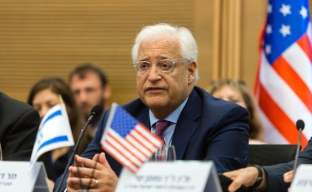 سفير أمريكا في إسرائيل: طاقم رباعي لصياغة خطة السلام  وتفاصيلها ستنشر قريبا
