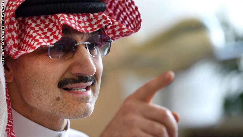 كم تبلغ قيمة خسائر الأمير السعودي الوليد بن طلال جراء توقيفه؟ 

