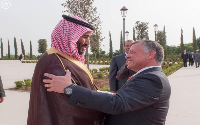 ملك الأردن وبن سلمان