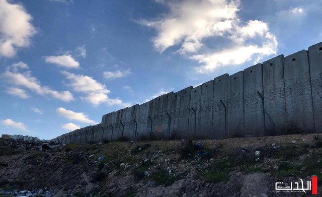 الشروع  ببناء مقطع من جدار الفصل شرق بيت لحم