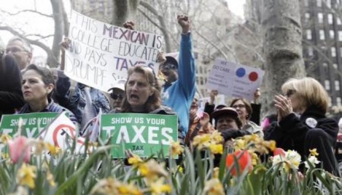 مسيرات بأميركا تطالب