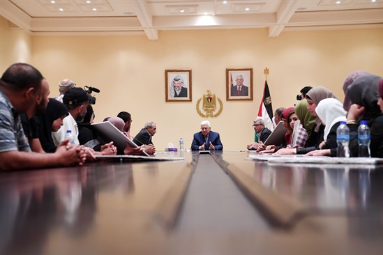 الرئيس خلال استقباله