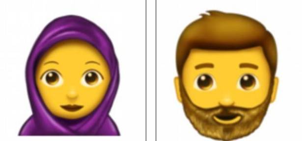 امرأة محجبة ورجل