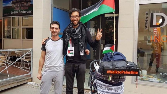 يهودي يمشي من السويد إلى فلسطين تنديدا بالانتهاكات الإسرائيلية
