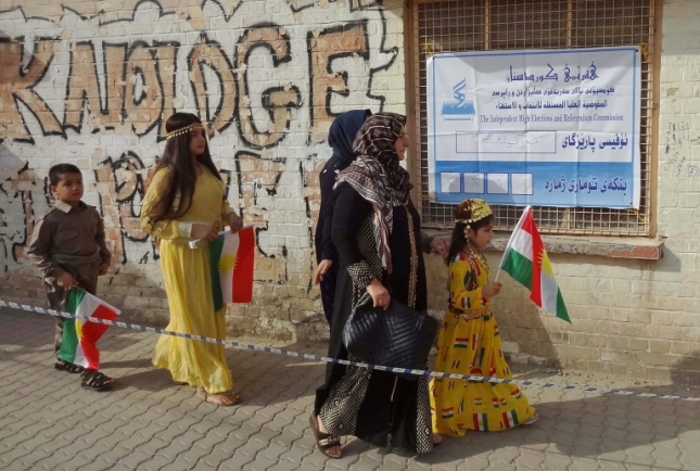 اغلاق صناديق الاستفتاء في إقليم كردستان العراق