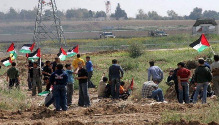 إصابة فلسطينيين في مواجهات مع الاحتلال شمال القطاع

