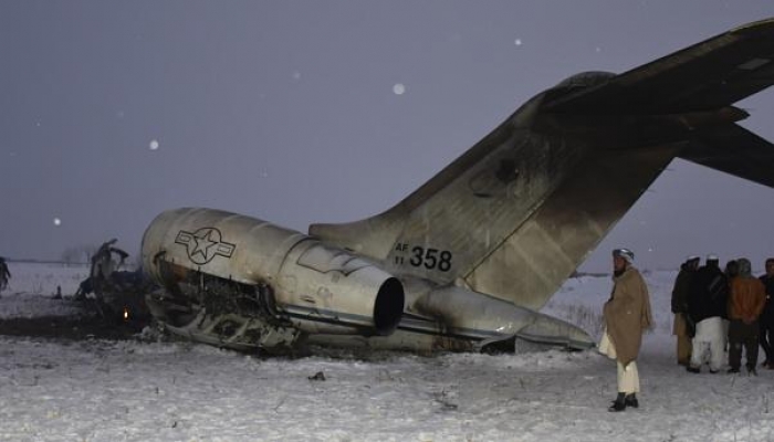 مسؤول أفغاني: 4 قتلى أمريكيين سقطوا إثر تحطم الطائرة العسكرية

